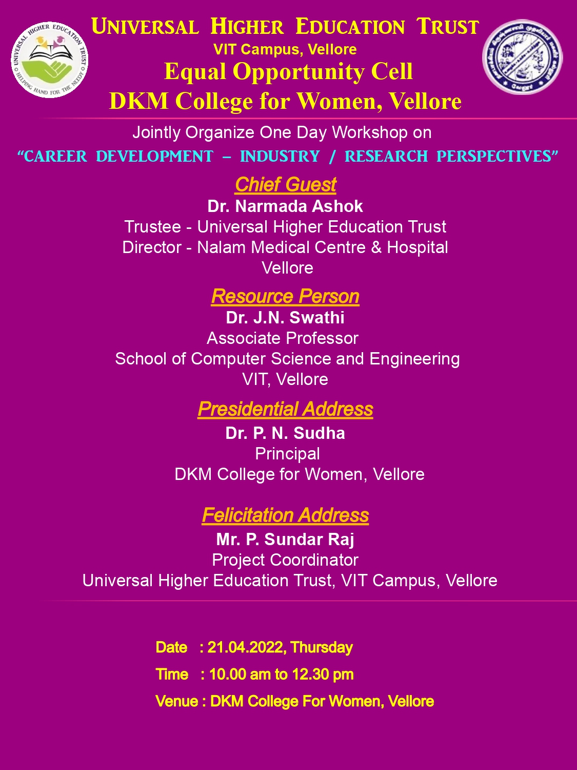 7. UHET & DKM College Workshop_21.04.2022 (chief guest include)