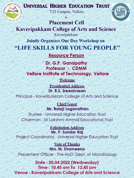 8. Kaveripakkam Arts College Poster